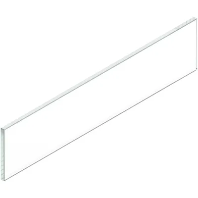 MERIVOBOX element dekoracyjny - bok, wysokość E, dł.=500 mm, szkło przezroczyste