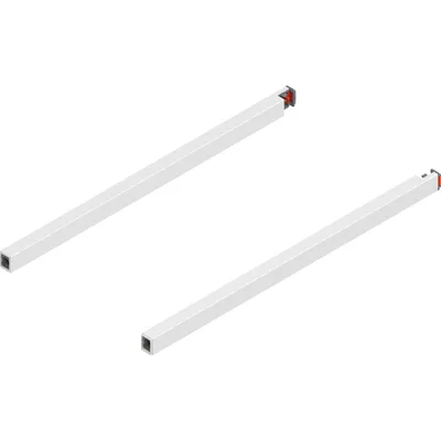 Reling podłużny MERIVOBOX - jedwabiście biały / dł. 40 cm / lewy/prawy
