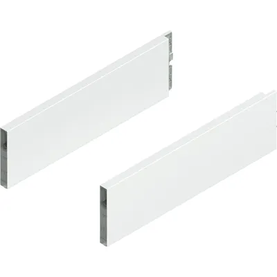MERIVOBOX BOXCAP, dł.=350 mm, wysokość E, lewy/prawy+jedwabiście biały mat*P/U: 10