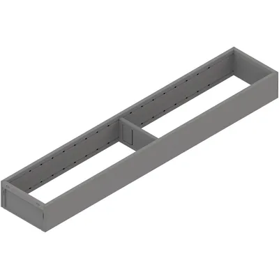 AMBIA-LINE ramki do szuflady standardowej, do LEGRABOX/MERIVOBOX, stal, dł.=550 mm, szerokość=100 mm+szary indium mat*P/U: 1