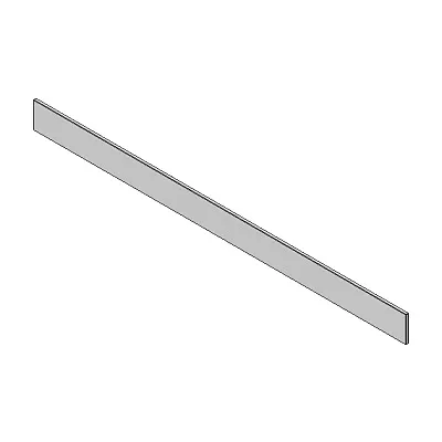 MERIVOBOX element dekoracyjny - przód, wysokość E, szer. korpusu KB=1200 mm (18/19 mm), szkło przezroczyste NISKI (1058 x 75)