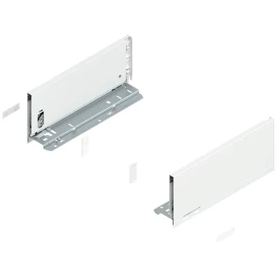 Bok szuflady LEGRABOX, wysokość K (128.5 mm), dł.=300 mm, lewy/prawy, do LEGRABOX pure+jedwabiście biały mat*P/U: 1/5