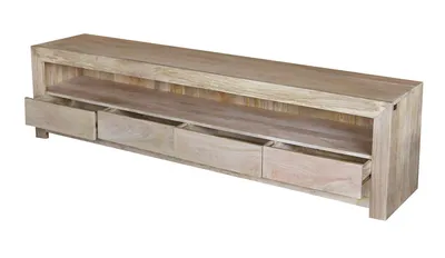 Szafka RTV drewniana z szufladami VR-31-MN - naturalny