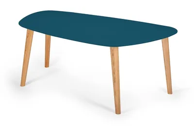 Stolik kawowy ENDOCARP 110x66x45 cm - petrol blue