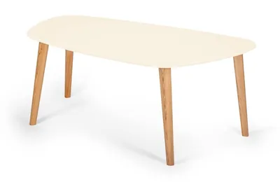 Stolik kawowy ENDOCARP 110x66x45 cm - wapienny