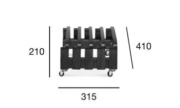 Stojak A-0501/4 TARI na 4 krzesła