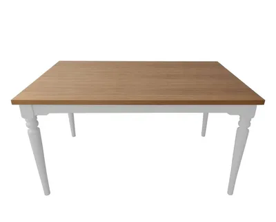 Dębowy stół jadalniany NATA 140x90 cm - jasnoszary