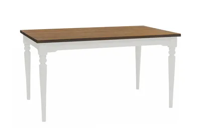 Dębowy stół jadalniany NATA 140x90 cm - jasnoszary