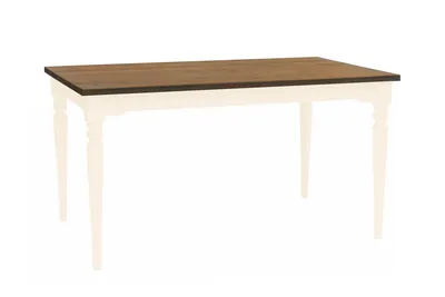 Dębowy stół jadalniany NATA 140x90 cm - wapienny