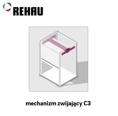Mechanizm zwijający żaluzji C3 / 1200 mm