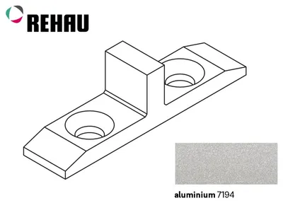 Środkowy element blokujący TOP BASIC, TOP, FRAME - aluminium
