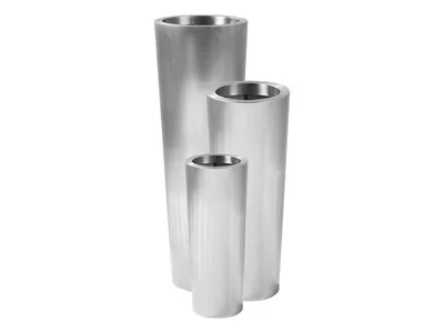 Lustrzana wysoka donica HT007-1 69 cm - stalowy