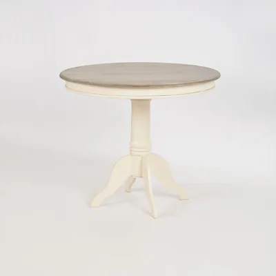 Stół okrągły RIMINI 116 90cm - kremowy