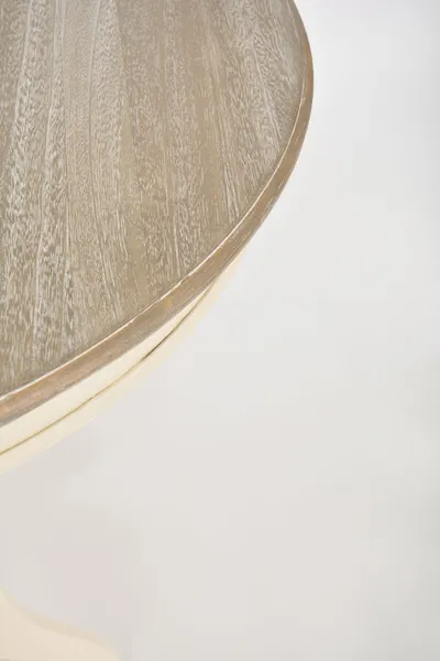 Stół okrągły RIMINI 116 90cm - kremowy