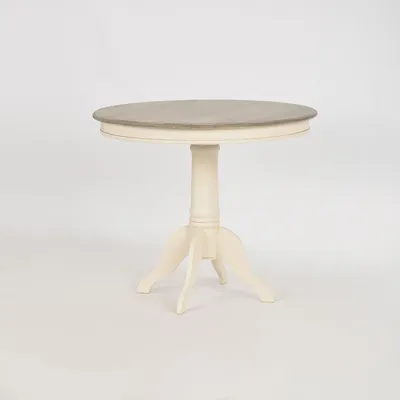 Stół okrągły RIMINI 116 90cm - kremowy