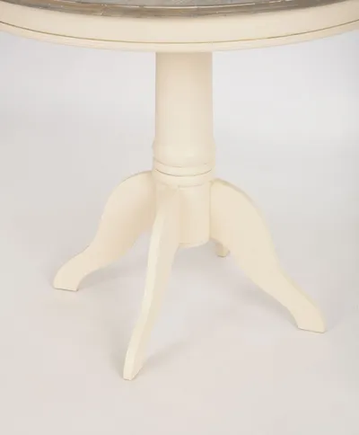 Stół okrągły RIMINI 116 90cm - kremowy