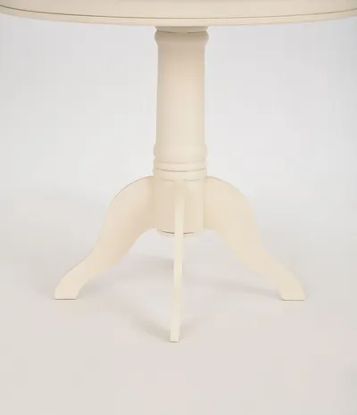 Stół okrągły RIMINI 116 90cm - kremowy