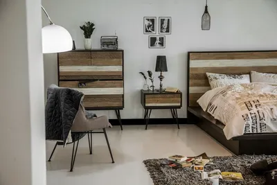 Komoda z pięcioma szufladami ADESSO 03 - czarny/beżowy
