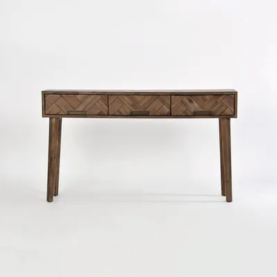 Konsola drewniana ASHTON 08 - ciemnobrązowy