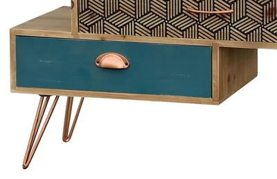 Komoda drewniana retro PORTOFINO 039 - 4 szuflady