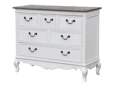 Komoda bieliźniarka RIMINI WHITE 024 - 6 szuflad - biały