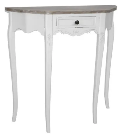 Konsola półokrągła RIMINI WHITE 033 - biały