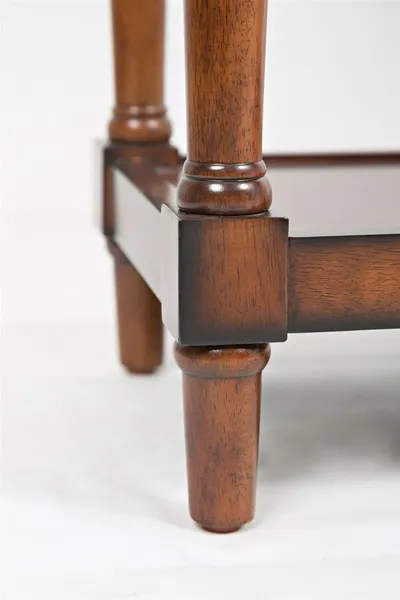 Konsola z szufladami i półką AVOLA ANTIQUE MAHOGANY 3S - mahoniowy