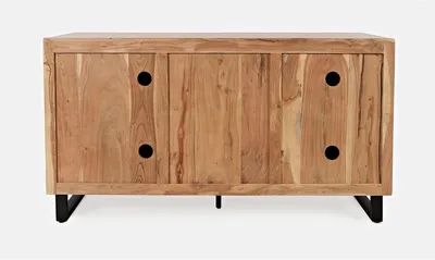 Komoda drewniana retro AVOLA NATURAL 3D - naturalne drewno