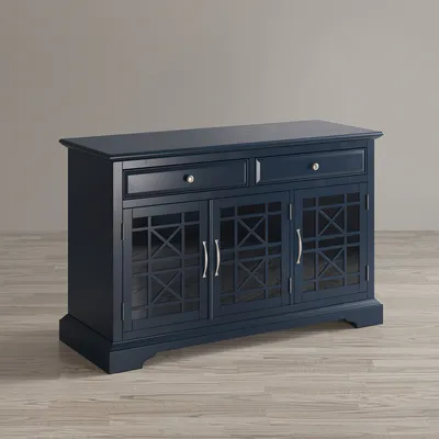 Komoda trzydrzwiowa AVOLA NAVY 3D/2S - ciemnogranatowy