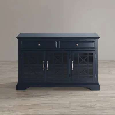 Komoda trzydrzwiowa AVOLA NAVY 3D/2S - ciemnogranatowy