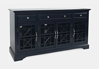 Komoda czterodrzwiowa AVOLA NAVY 4D/3S - ciemnogranatowy