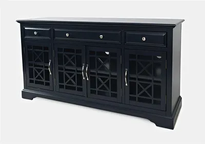 Komoda czterodrzwiowa AVOLA NAVY 4D/3S - ciemnogranatowy