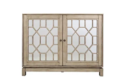 Komoda lustrzana AVOLA SILVER GOLD 2D - srebrny