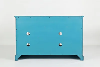 Komoda trzydrzwiowa AVOLA ANTIQUE BLUE 3D/2S - ciemnoniebieski