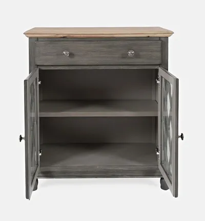 Komoda dwudrzwiowa AVOLA GREY 2D/1S - szary