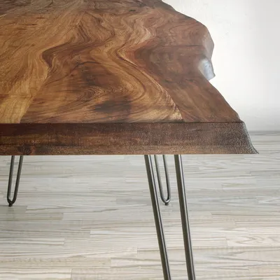 Stół drewniany AVOLA CHESTNUT 201x99 - orzechowy
