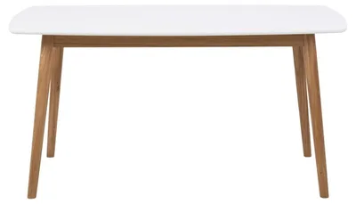 Stół NAGANO 150x80 - biały/dąb