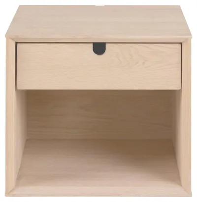Szafka nocna ścienna CENTURY 33 cm - dąb bielony