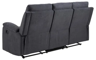 Sofa 3-osobowa z funkcją relaks SABIA - szary