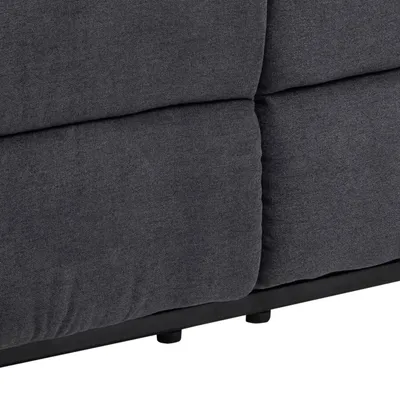 Sofa 3-osobowa z funkcją relaks SABIA - szary