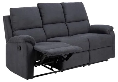 Sofa 3-osobowa z funkcją relaks SABIA - szary