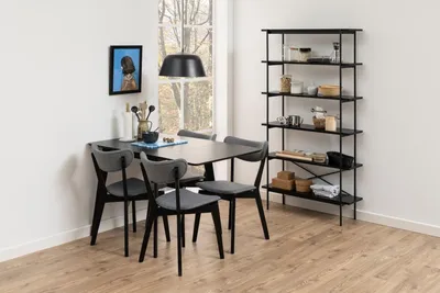 Stół rozkładany ROXBY 80/120x80 - czarny