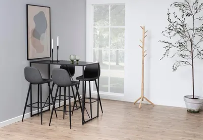 Stół barowy SEAFORD 120x60 - czarny