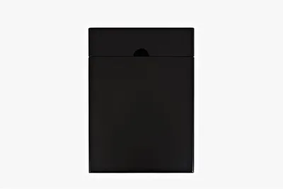 Szafka z szufladą i drzwiami AVOLA ANTIQUE BLACK 1D/1S - czarny