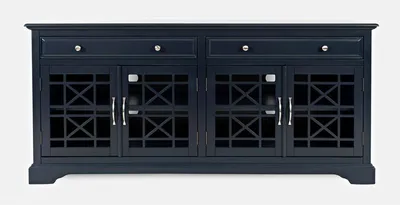 Komoda drewniana AVOLA NAVY 4D/2S - ciemnogranatowy
