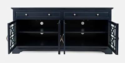 Komoda drewniana AVOLA NAVY 4D/2S - ciemnogranatowy