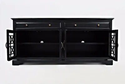 Komoda 4-drzwiowa AVOLA ANTIQUE BLACK 4D/2S - czarny