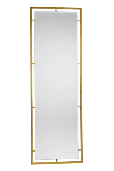 Lustro w błyszczącej oprawie LW6835 62x180 - złoty
