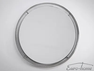 Lustro okrągłe LW6852 89 cm - srebrny
