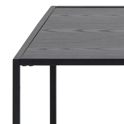 Stolik kawowy z gazetnikiem SEAFORD 110x60 - czarny